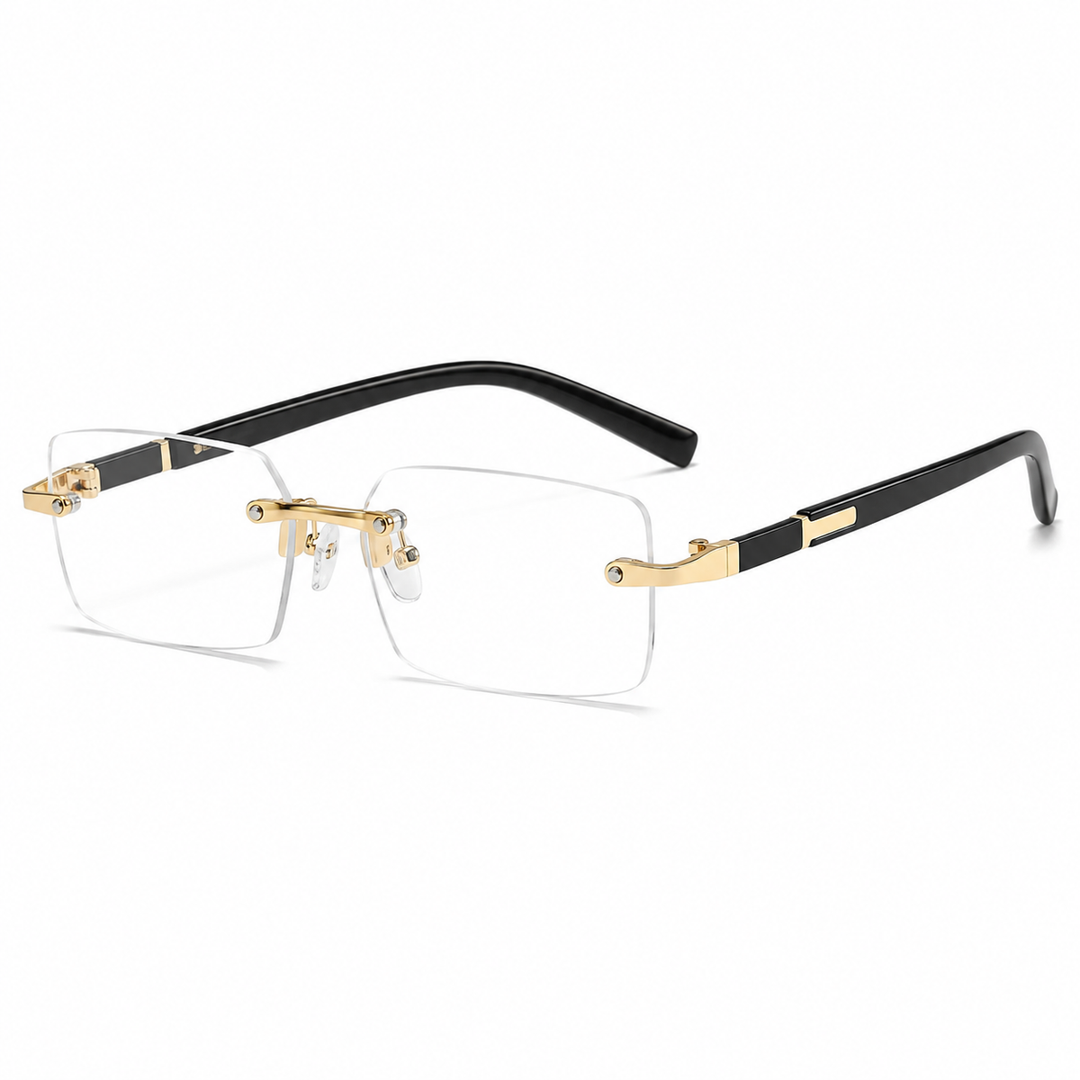 Frameless Rectangular Gradient Sunglasses