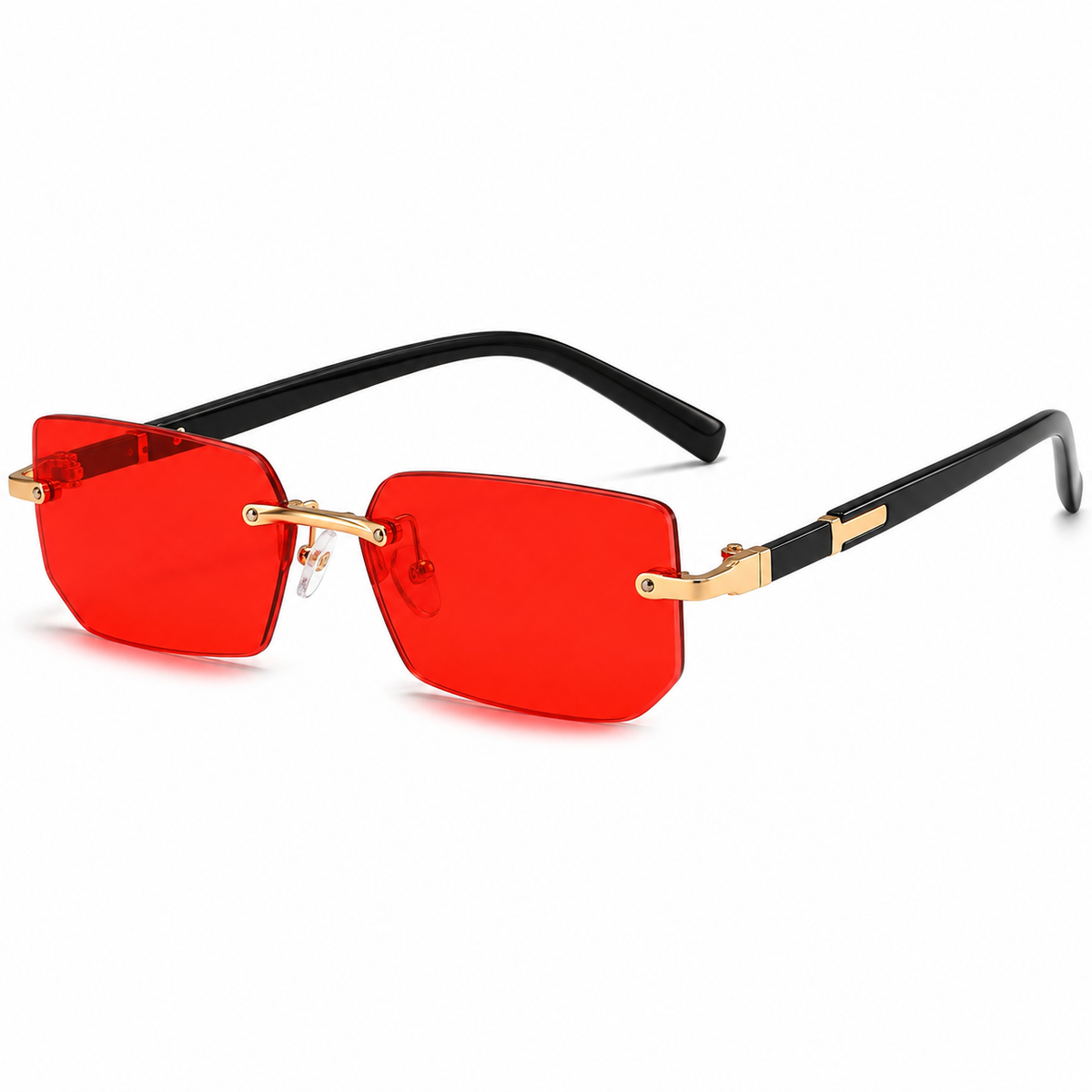 Frameless Rectangular Gradient Sunglasses