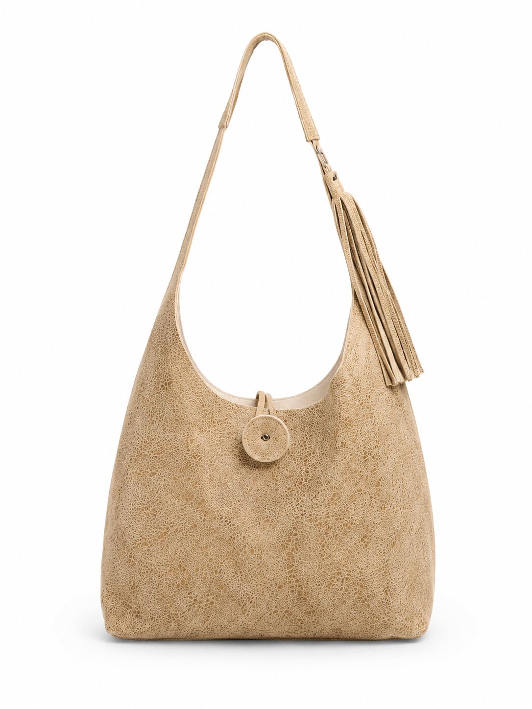 Ethiopian Leather Hobo Shoulder Bag