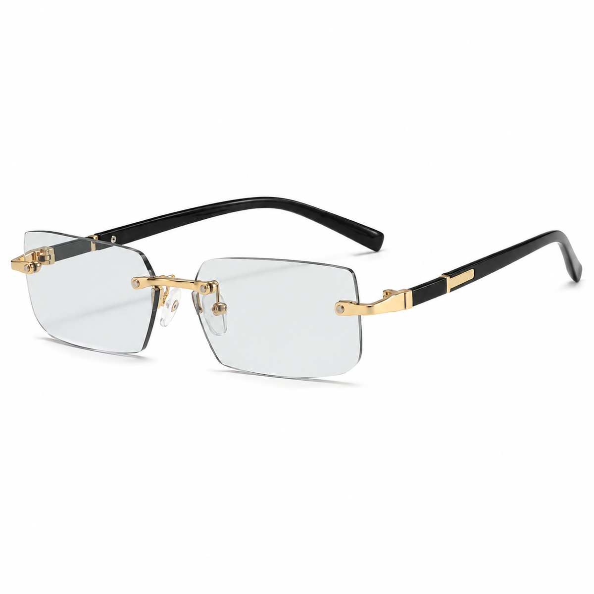Frameless Rectangular Gradient Sunglasses