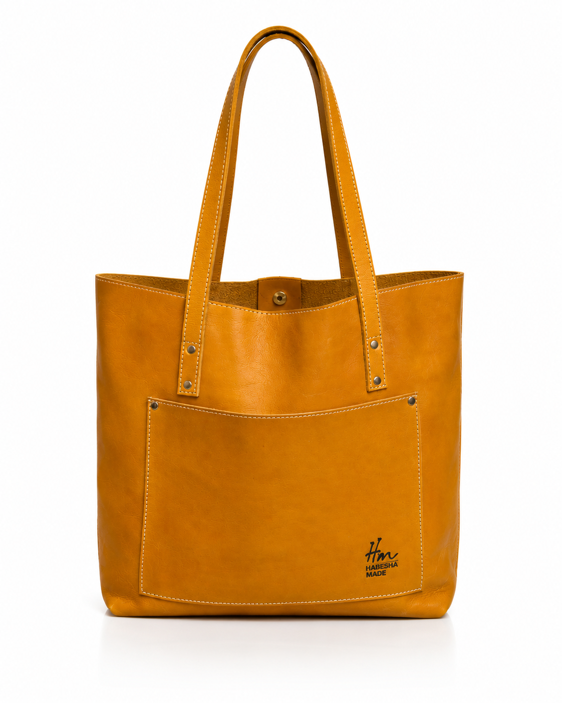 Habesha Made Ethiopian Leather Tote Bag