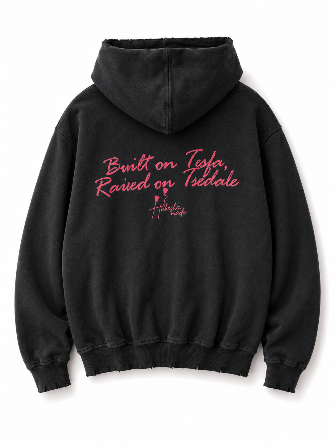 Gojo to the Globe Habesha Made Distressed Hoodie