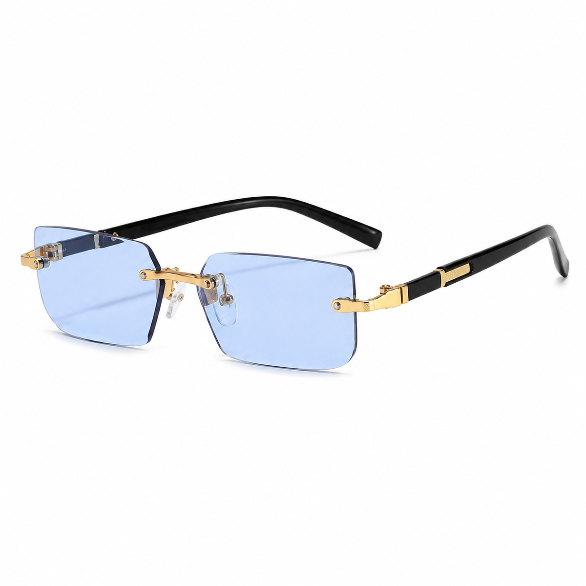 Frameless Rectangular Gradient Sunglasses